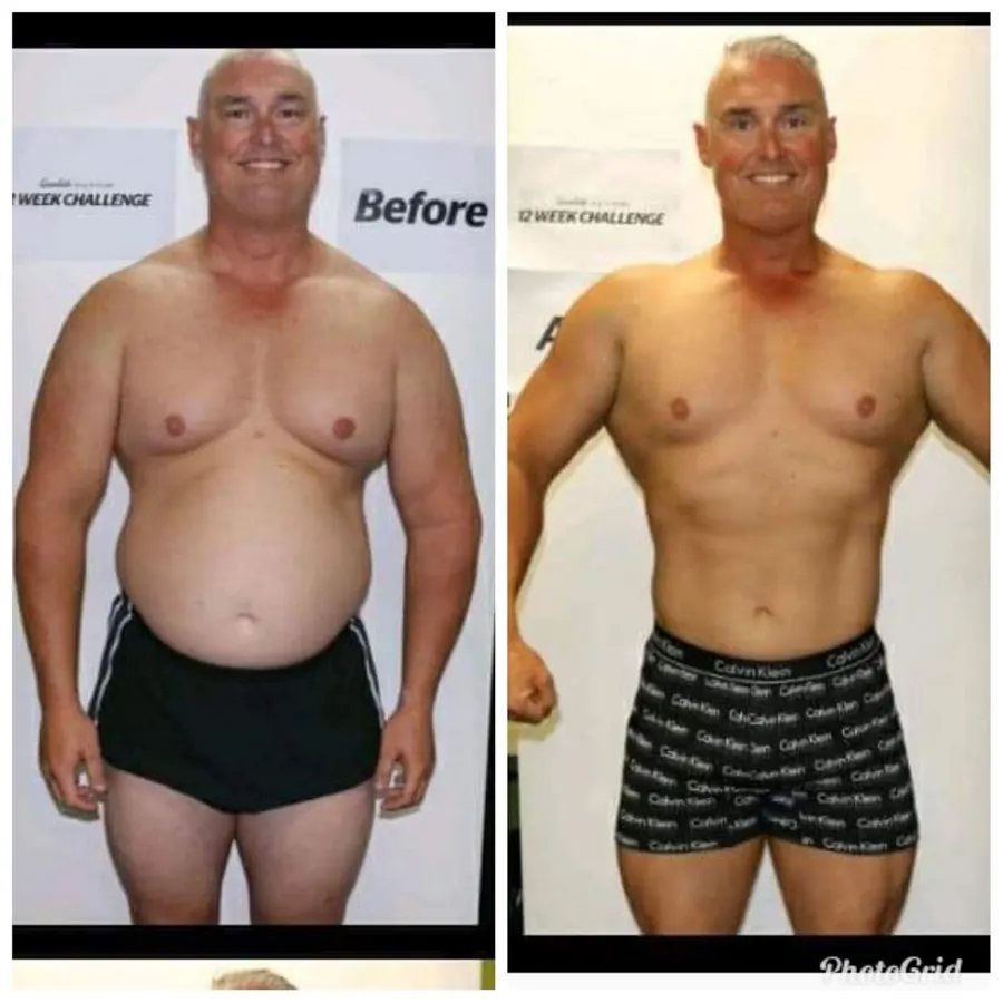 Client before and after training with Michael Lea Fitness