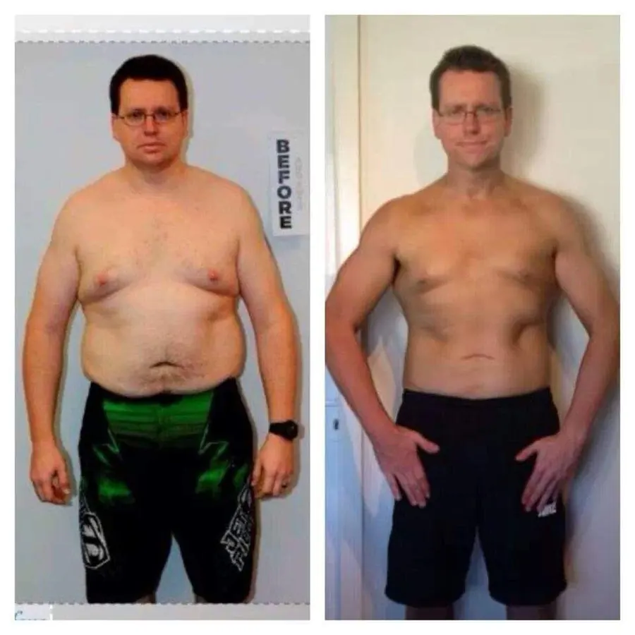 Client before and after training with Michael Lea Fitness